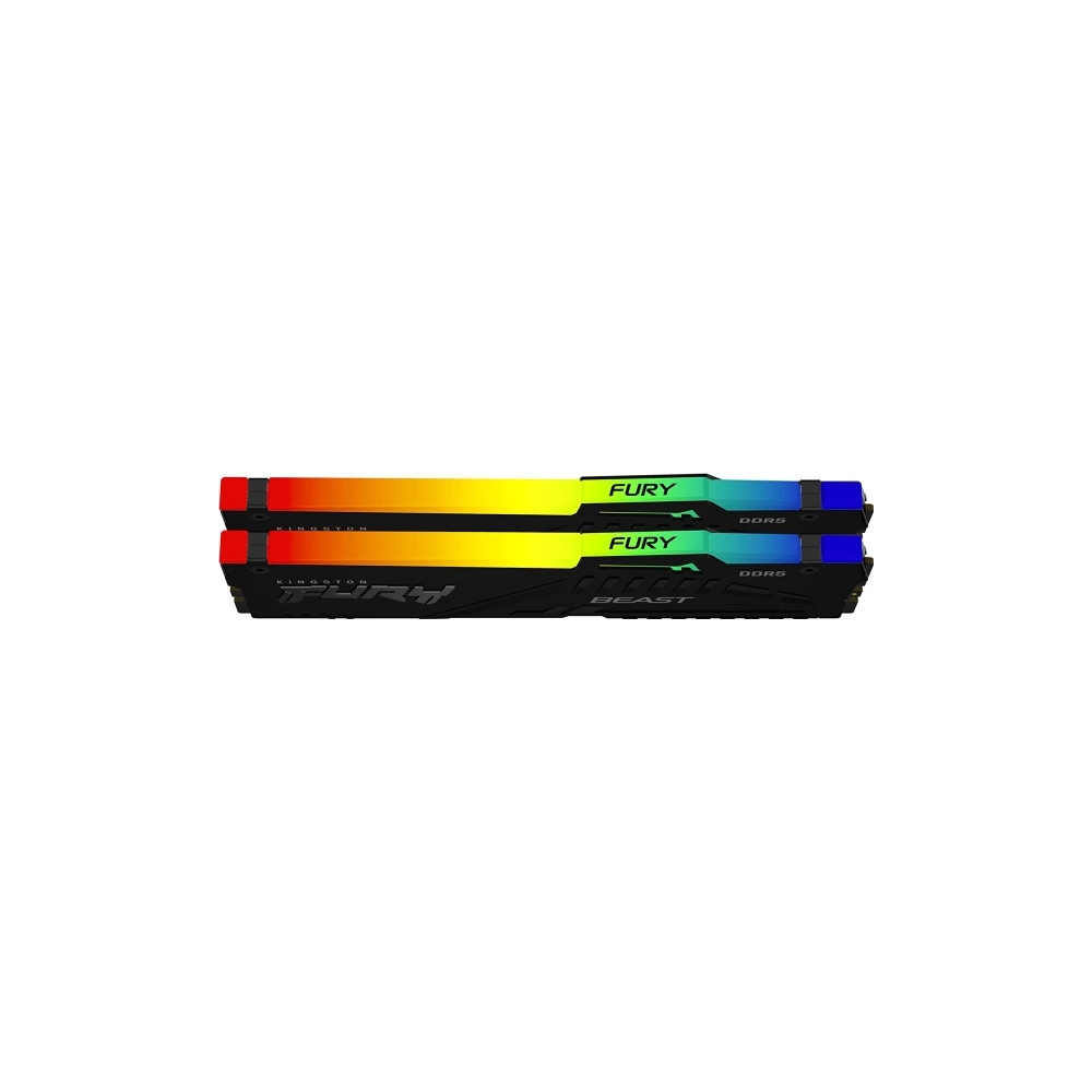 Produktbild för Kingston FURY Beast RGB - DDR5 - sats - 16 GB: 2 x 8 GB - DIMM 288-pin / PC5-41600 - ej buffrad