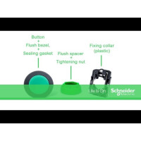 Produktbild för Schneider Electric ZB5F, Knap, Grå, ZBYF...ZBZF32ZBZF33ZB5AZ...