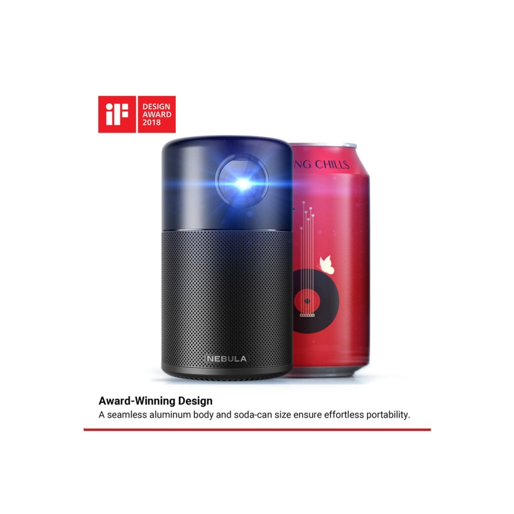 Produktbild för Nebula Capsule 3 - DLP-projektor - bärbar - 802.11a/b/g/n/ac wireless / Bluetooth 5.1 - svart