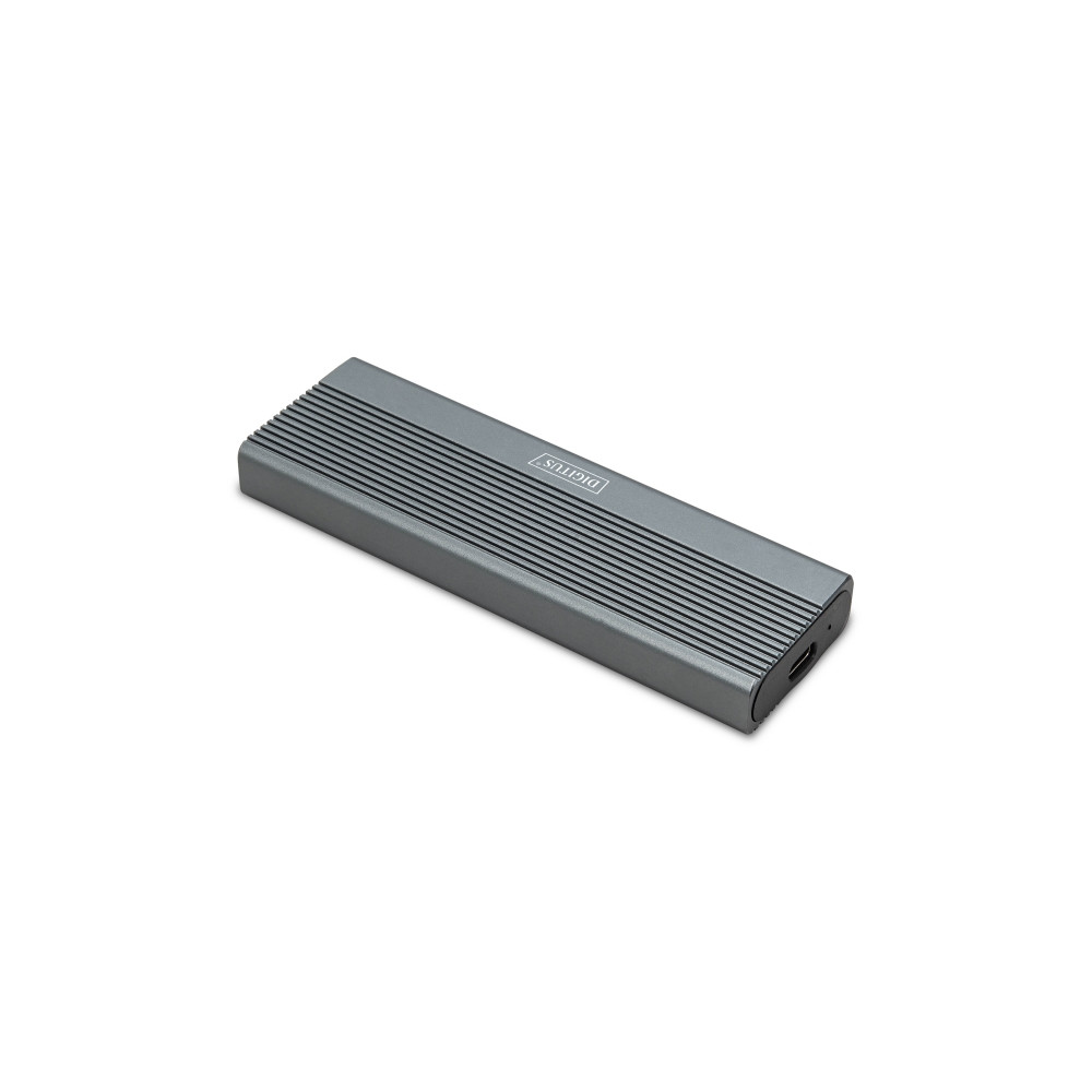 Produktbild för DIGITUS - förvaringslåda - extern, aluminium, verktygsfri - M.2 Card / SATA 6Gb/s - USB-C 3.1 (Gen 2)
