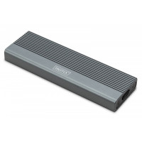 Produktbild för DIGITUS - förvaringslåda - extern, aluminium, verktygsfri - M.2 Card / SATA 6Gb/s - USB-C 3.1 (Gen 2)