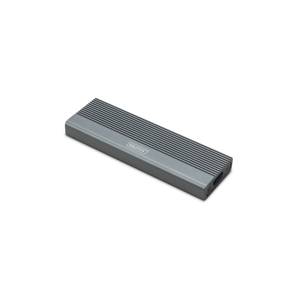 Produktbild för DIGITUS - förvaringslåda - extern, aluminium, verktygsfri - M.2 Card / SATA 6Gb/s - USB-C 3.1 (Gen 2)