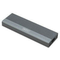 Produktbild för DIGITUS - förvaringslåda - extern, aluminium, verktygsfri - M.2 Card / SATA 6Gb/s - USB-C 3.1 (Gen 2)