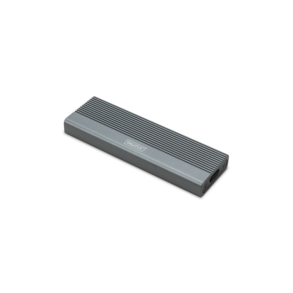 Produktbild för DIGITUS - förvaringslåda - extern, aluminium, verktygsfri - M.2 Card / SATA 6Gb/s - USB-C 3.1 (Gen 2)