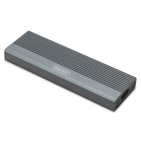 Produktbild för DIGITUS - förvaringslåda - extern, aluminium, verktygsfri - M.2 Card / SATA 6Gb/s - USB-C 3.1 (Gen 2)
