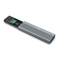 Produktbild för DIGITUS - förvaringslåda - extern, aluminium, verktygsfri - M.2 Card / SATA 6Gb/s - USB-C 3.1 (Gen 2)