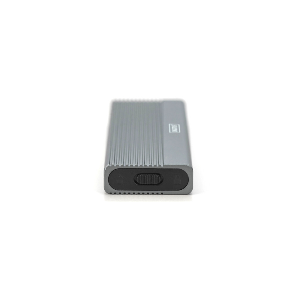 Produktbild för DIGITUS - förvaringslåda - extern, aluminium, verktygsfri - M.2 Card / SATA 6Gb/s - USB-C 3.1 (Gen 2)
