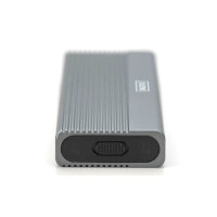 Produktbild för DIGITUS - förvaringslåda - extern, aluminium, verktygsfri - M.2 Card / SATA 6Gb/s - USB-C 3.1 (Gen 2)