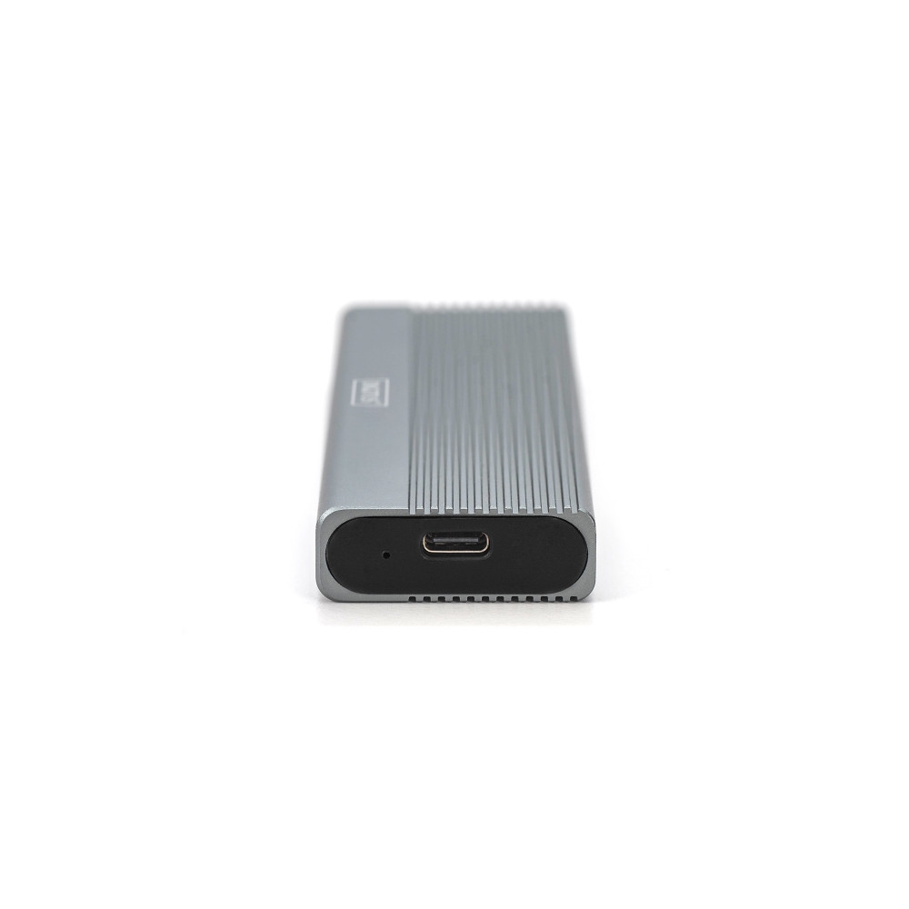 Produktbild för DIGITUS - förvaringslåda - extern, aluminium, verktygsfri - M.2 Card / SATA 6Gb/s - USB-C 3.1 (Gen 2)