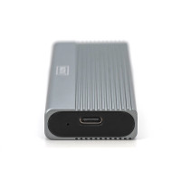 Produktbild för DIGITUS - förvaringslåda - extern, aluminium, verktygsfri - M.2 Card / SATA 6Gb/s - USB-C 3.1 (Gen 2)
