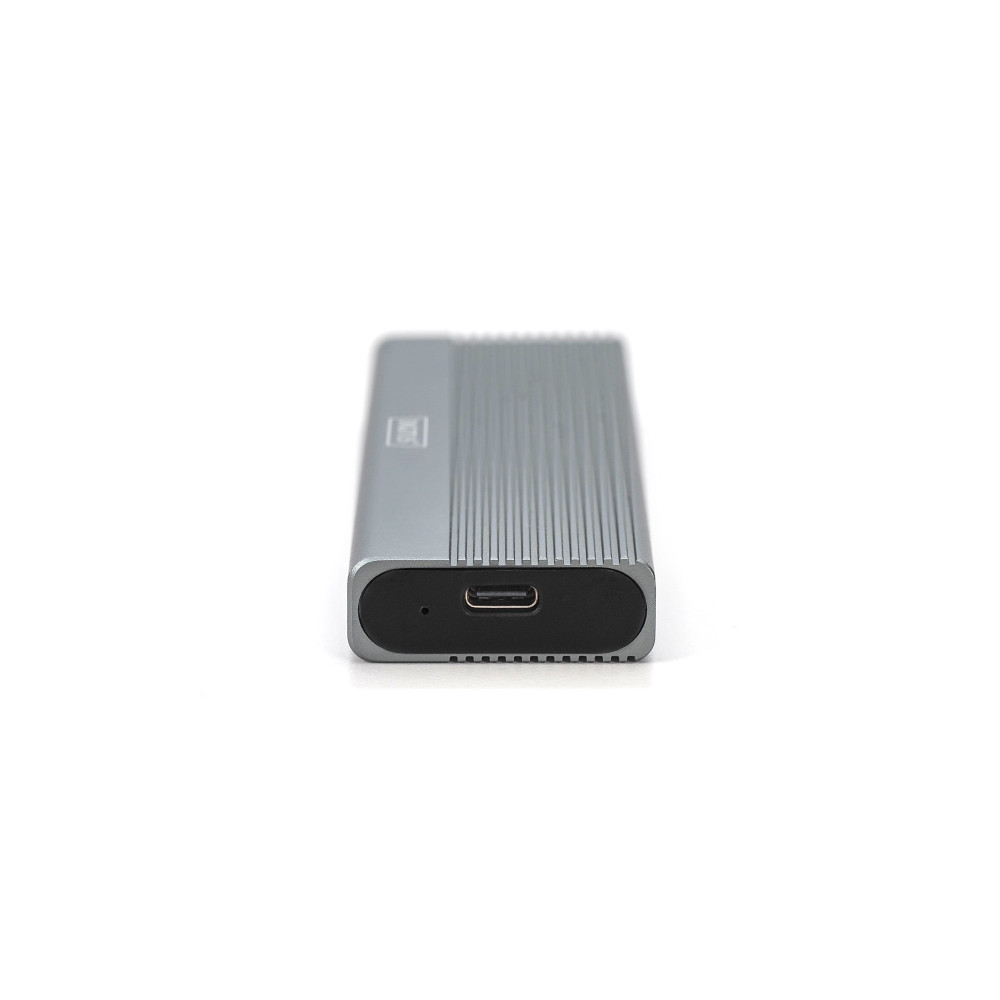 Produktbild för DIGITUS - förvaringslåda - extern, aluminium, verktygsfri - M.2 Card / SATA 6Gb/s - USB-C 3.1 (Gen 2)