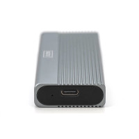 Produktbild för DIGITUS - förvaringslåda - extern, aluminium, verktygsfri - M.2 Card / SATA 6Gb/s - USB-C 3.1 (Gen 2)