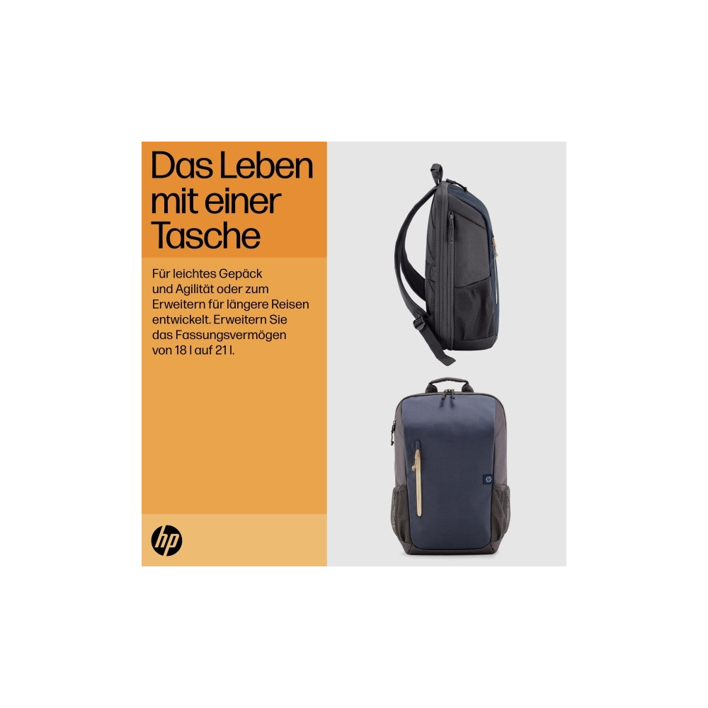 Produktbild för HP Travel - ryggsäck för bärbar dator - 18L