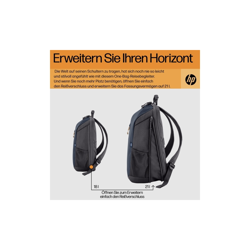 Produktbild för HP Travel - ryggsäck för bärbar dator - 18L