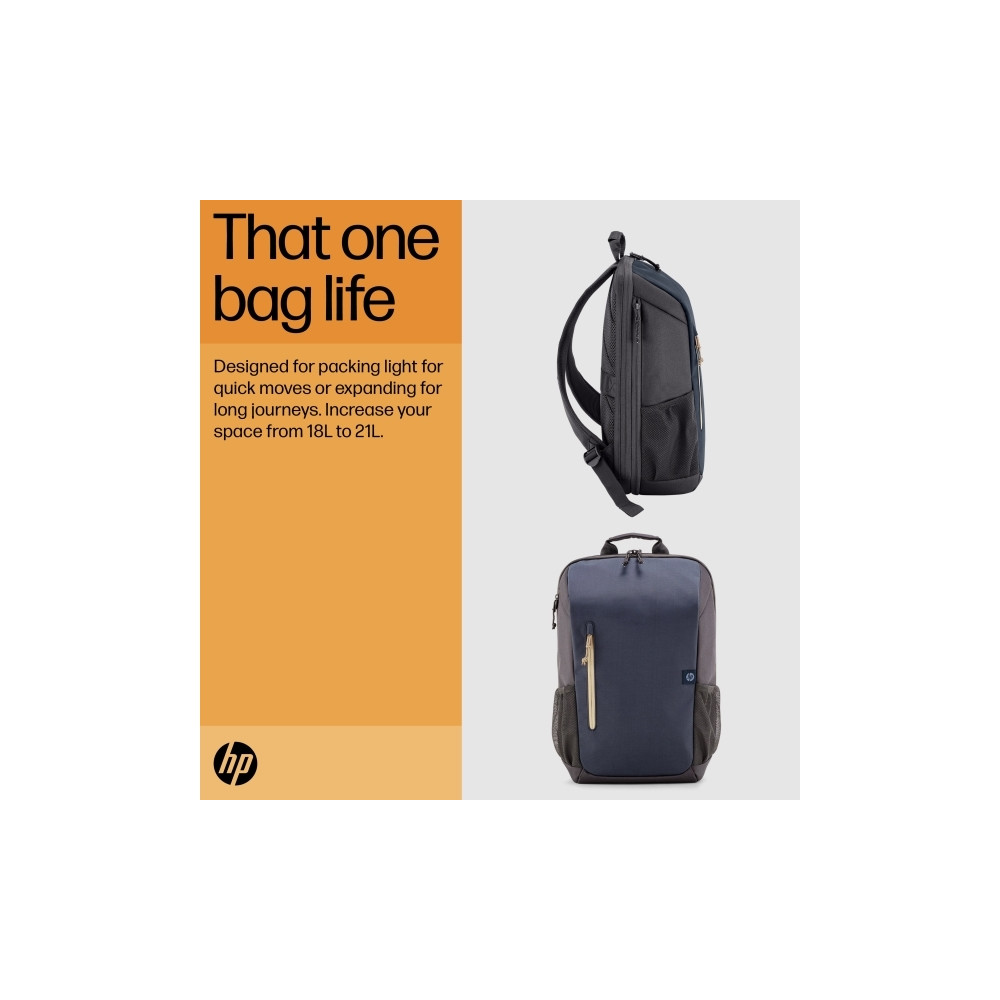 Produktbild för HP Travel - ryggsäck för bärbar dator - 18L