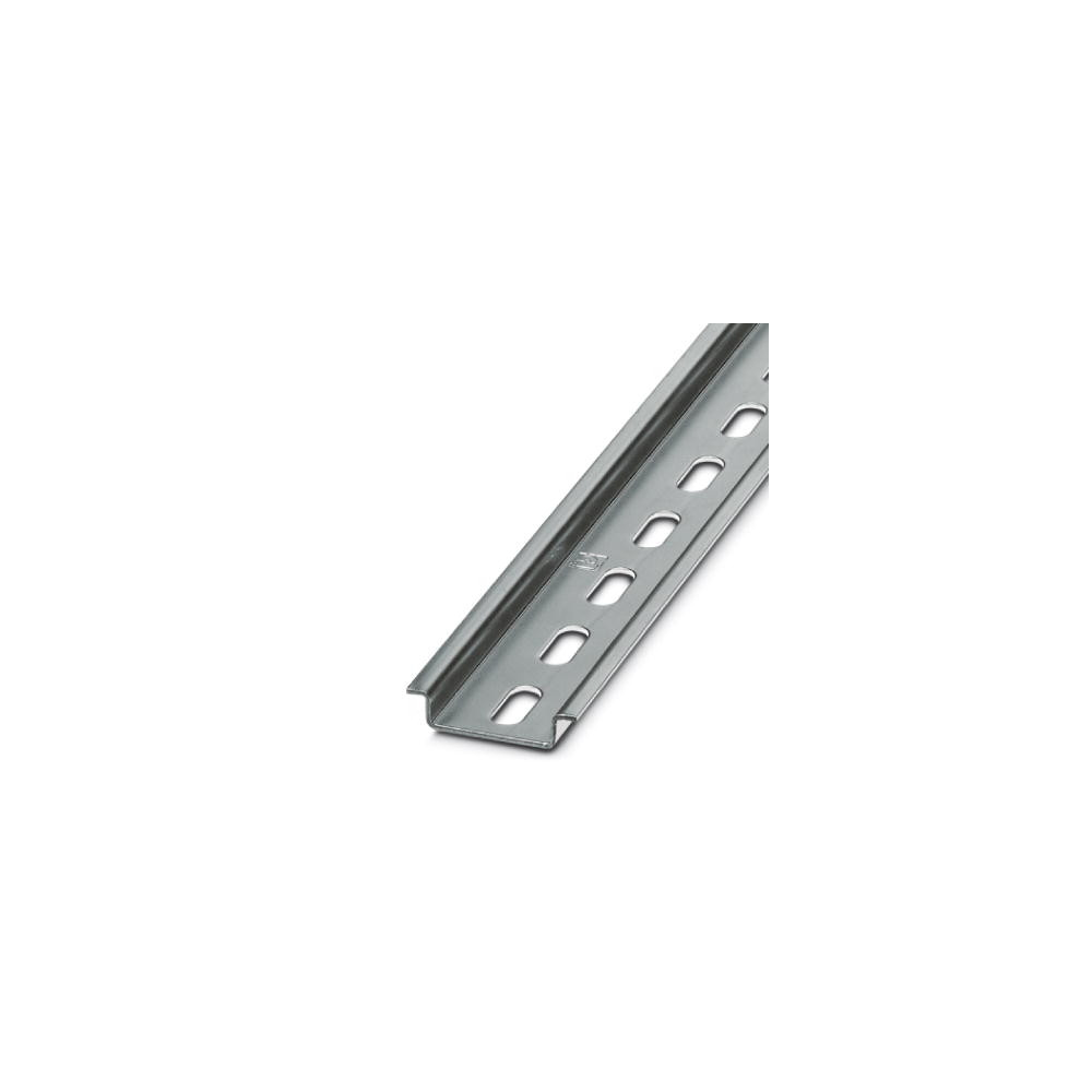 Produktbild för DIN-skena 7,5mm hög, med hål: 6,2x15mm, bredd: 35 mm, stål,...