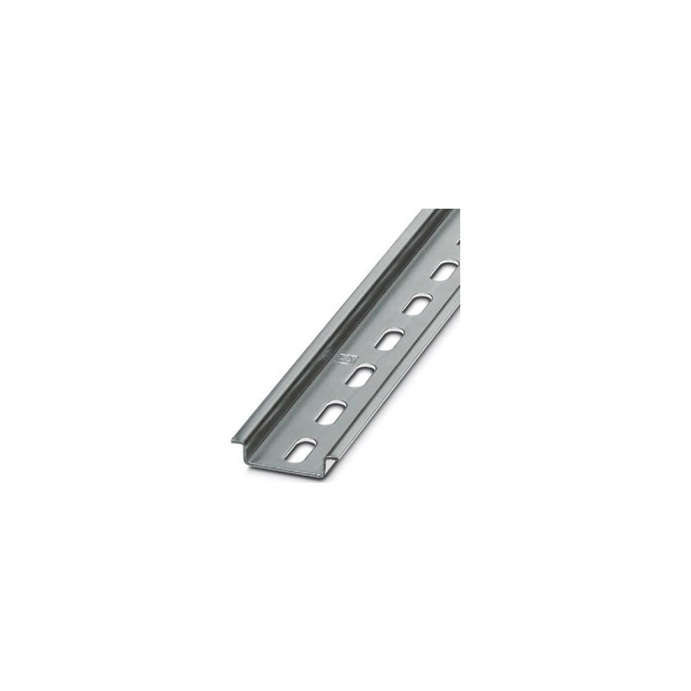 Produktbild för DIN-skena 7,5mm hög, med hål: 6,2x15mm, bredd: 35 mm, stål,...