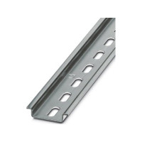 Produktbild för DIN-skena 7,5mm hög, med hål: 6,2x15mm, bredd: 35 mm, stål,...