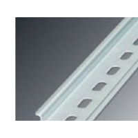 Produktbild för DIN-skena 7,5mm hög, med hål: 6,2x15mm, bredd: 35 mm, stål,...