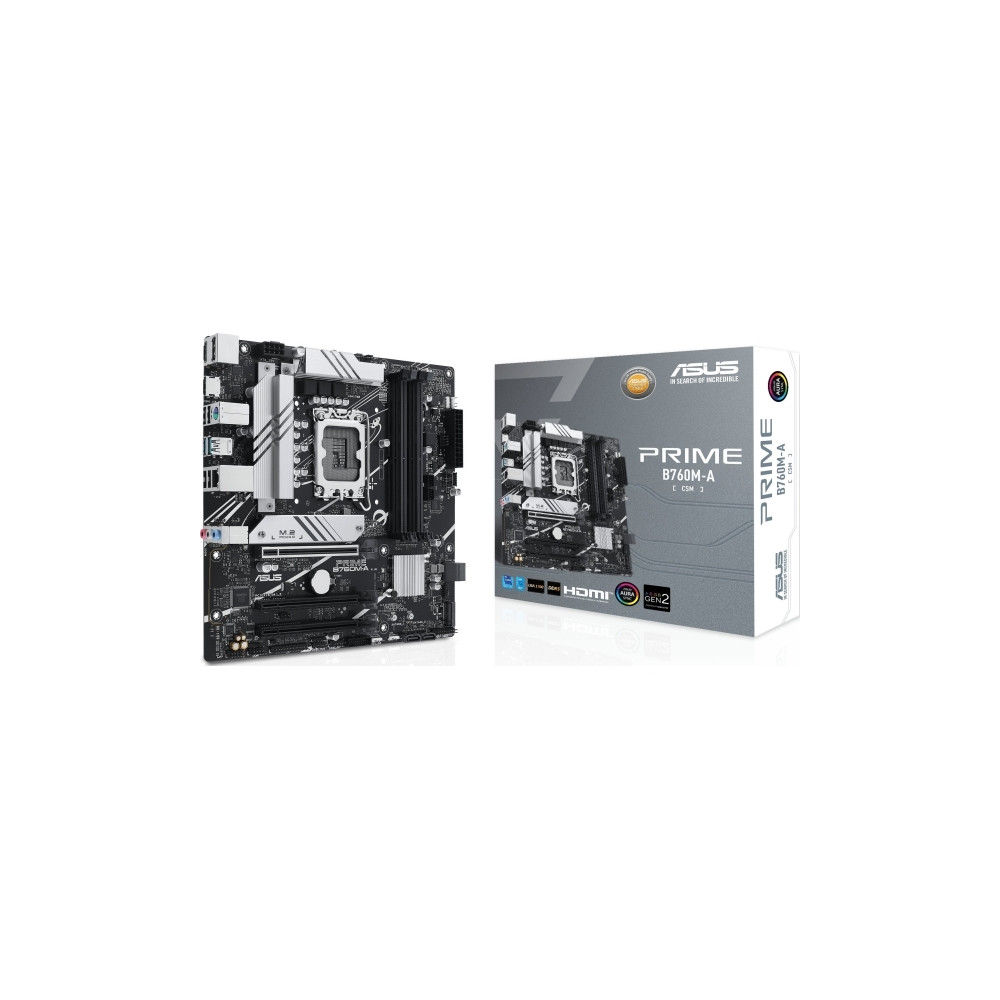 Produktbild för ASUS PRIME B760M-A-CSM - moderkort - micro ATX - LGA1700-uttag - B760
