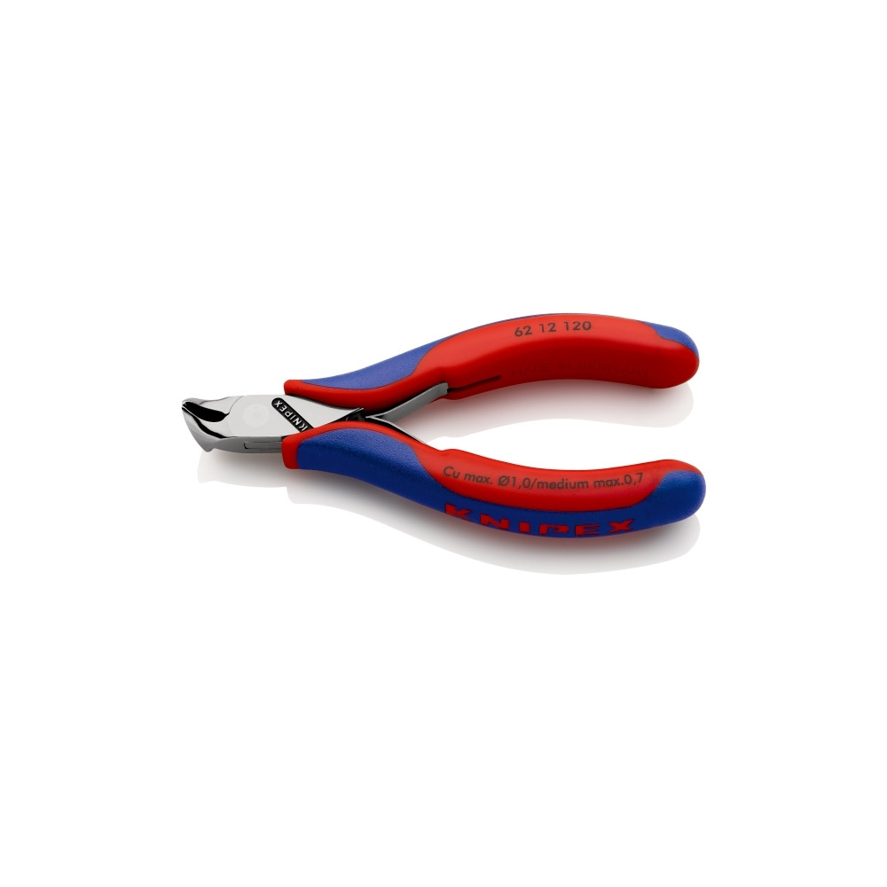 Produktbild för Knipex 62 12 120, Ändavbitartång, Stål, Plast, Blå, Röd, 120...