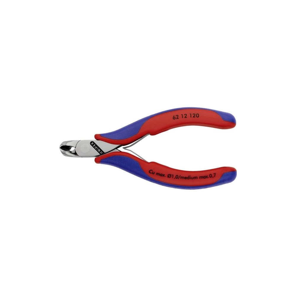 Produktbild för Knipex 62 12 120, Ändavbitartång, Stål, Plast, Blå, Röd, 120...