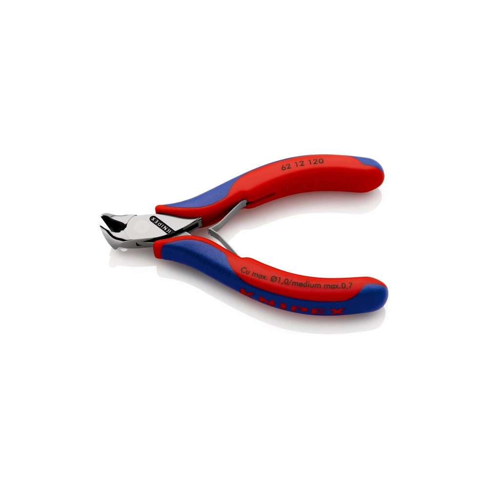 Produktbild för Knipex 62 12 120, Ändavbitartång, Stål, Plast, Blå, Röd, 120...