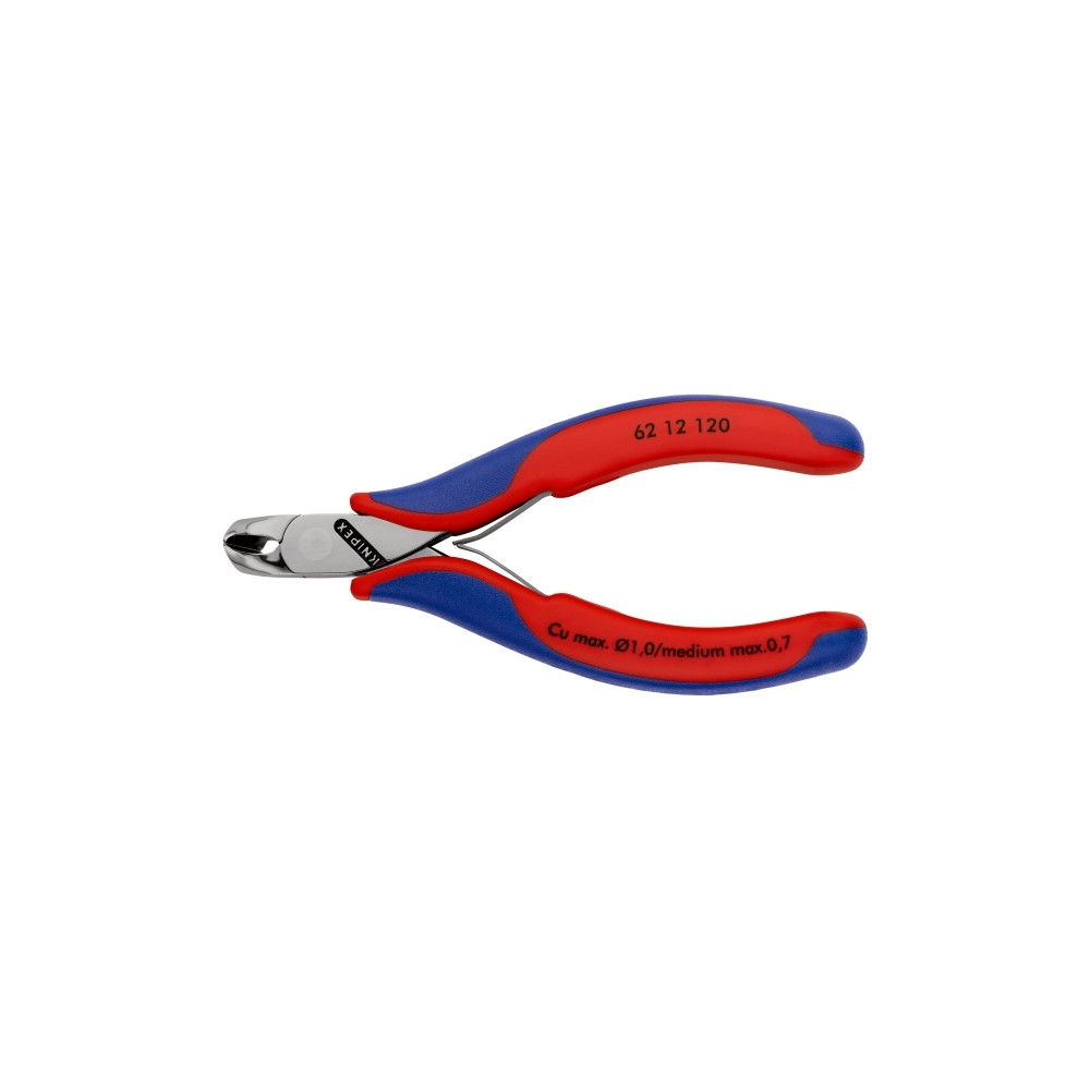 Produktbild för Knipex 62 12 120, Ändavbitartång, Stål, Plast, Blå, Röd, 120...