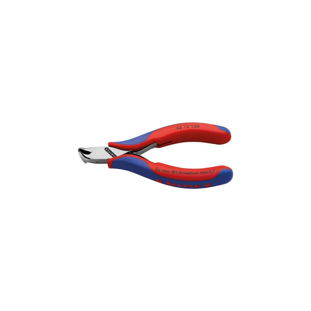 Produktbild för Knipex 62 12 120, Ändavbitartång, Stål, Plast, Blå, Röd, 120...