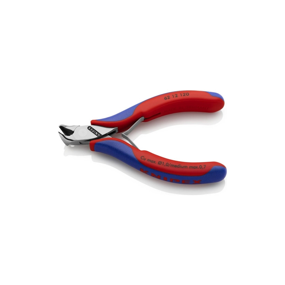 Produktbild för Knipex 62 12 120, Ändavbitartång, Stål, Plast, Blå, Röd, 120...