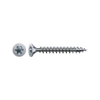Produktbild för SPAX 1191010450403, Skruv, Metall, Zink, Trä, Platt huvud, T...