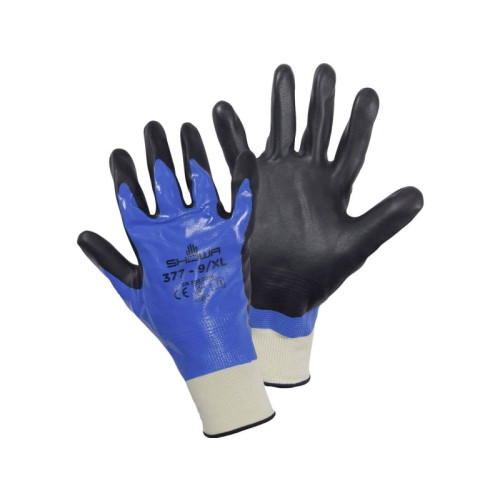 OTTO SCHACHNER Showa 4703 XL, Arbetshandskar, Svart, Blå, XL, Nitril, Nylon...
