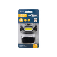 Produktbild för ANSMANN HD120B - huvudficklampa - LED (COB) - 1 W - svart