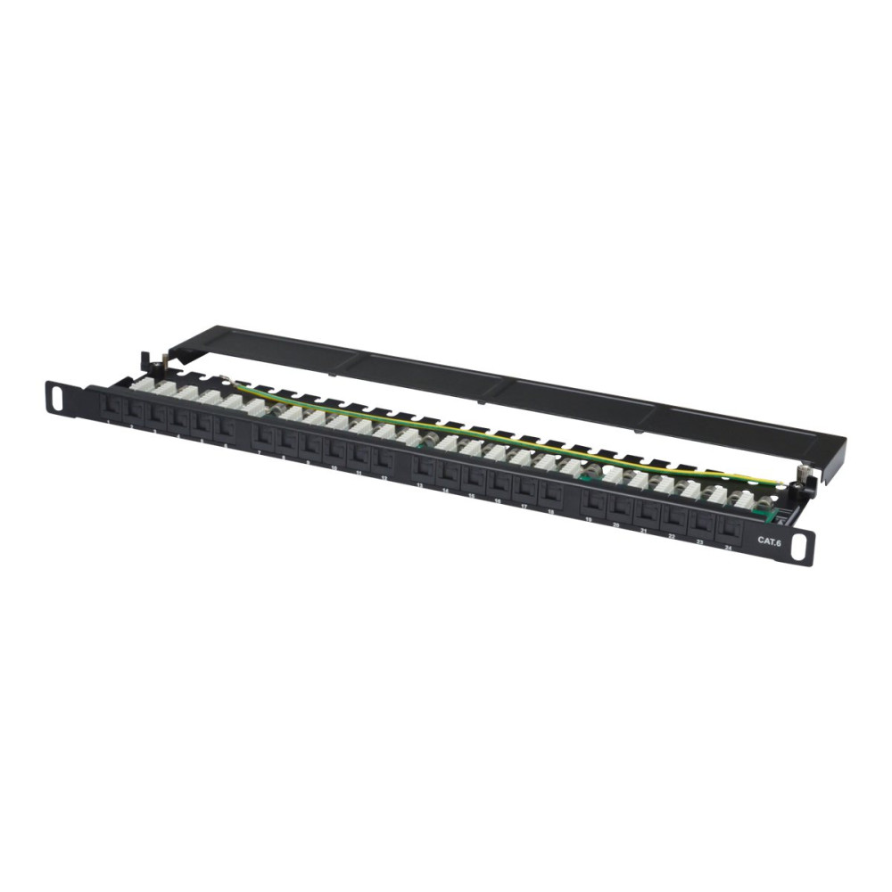 Produktbild för DIGITUS DN-91624U-SL-SH - patch-panel - 0.5U - 19"