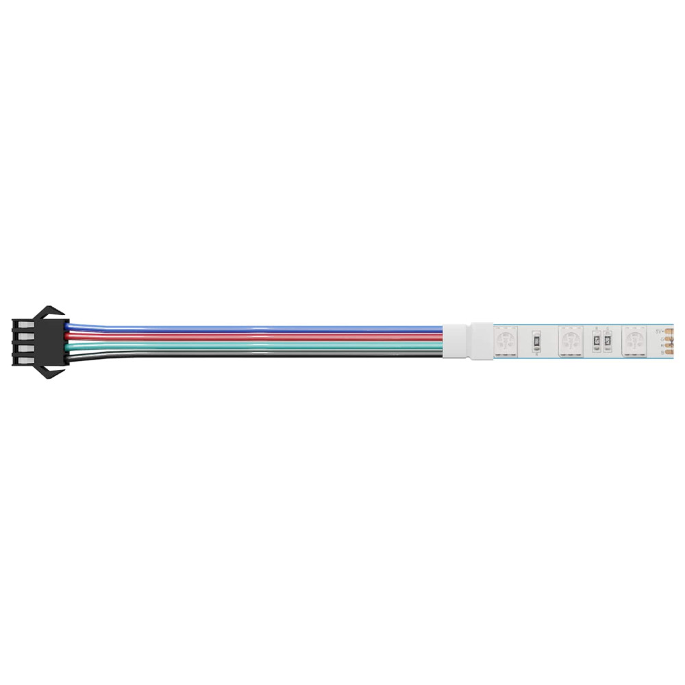 Produktbild för LED Band 2 pcs Svart och multicolor 1745 mm Koppar och plast