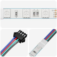 Produktbild för LED Band 2 pcs Svart och multicolor 1745 mm Koppar och plast