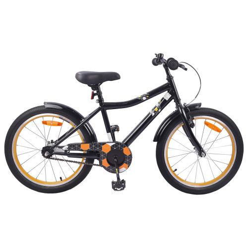 vidaXL Barncykel 20 Tum för 6-11 år gamla Svart