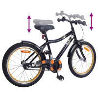 Produktbild för Barncykel 20 Tum för 6-11 år gamla Svart