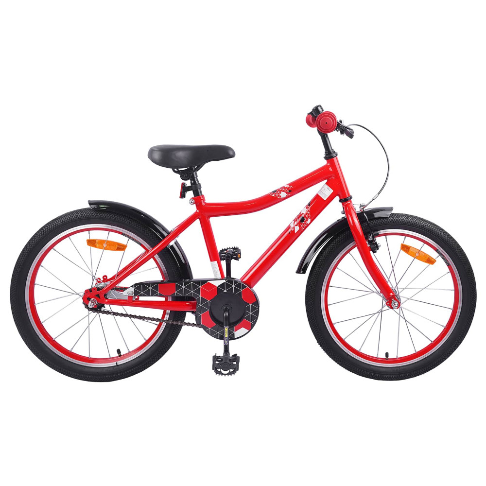 Produktbild för Barncykel 20 Tum för 6-11 år gamla Röd