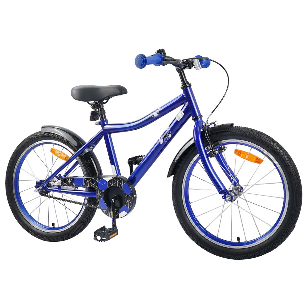 Produktbild för Barncykel 20 Tum för 6-11 år gamla Mörkblå