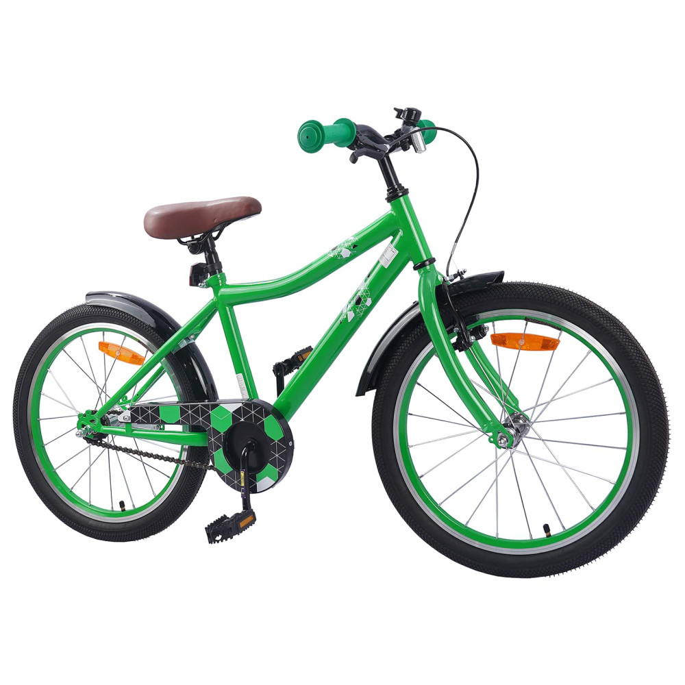 Produktbild för Barncykel 20 Tum för 6-11 år gamla Grön