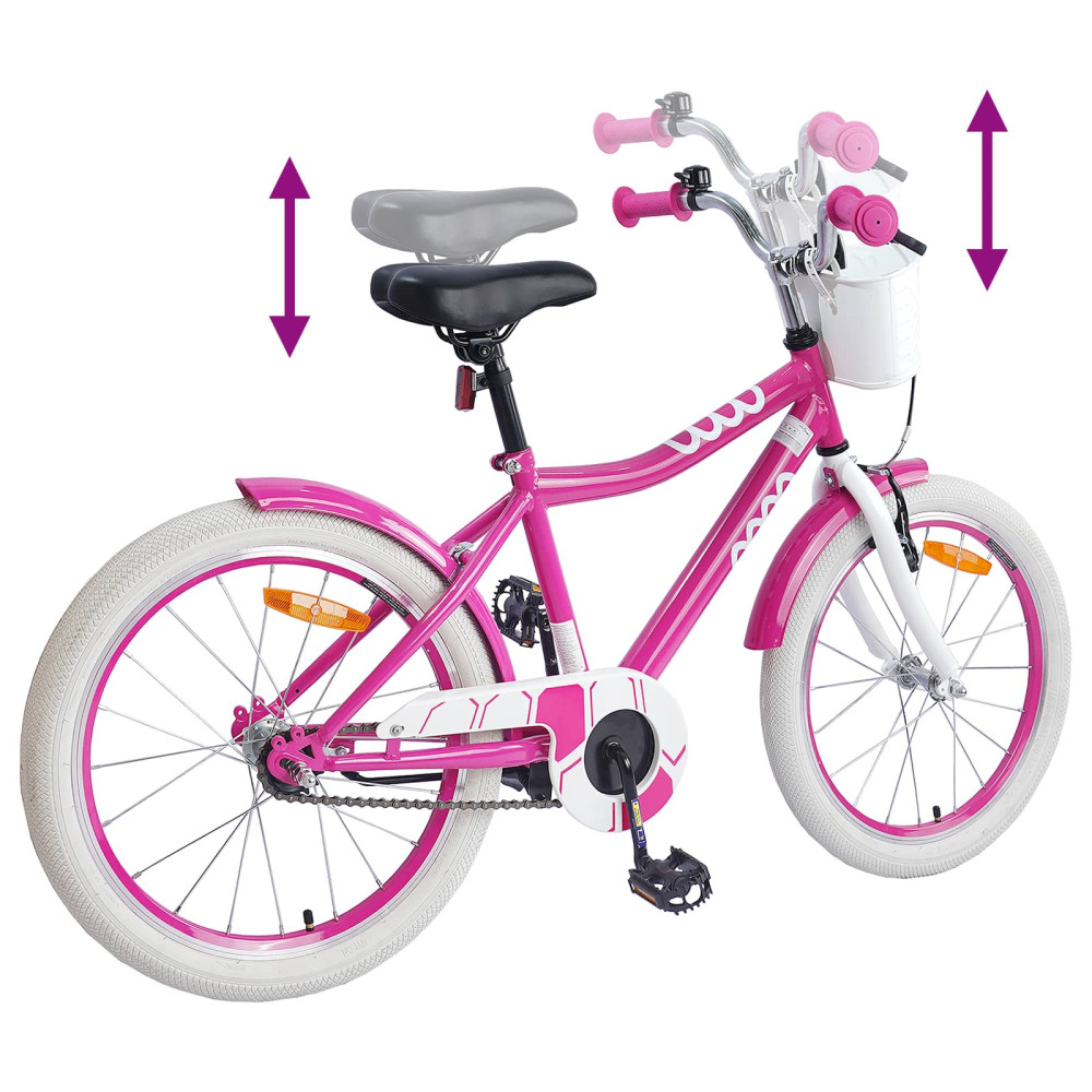 Produktbild för Barncykel 20 Tum för 6-11 år gamla Rosa