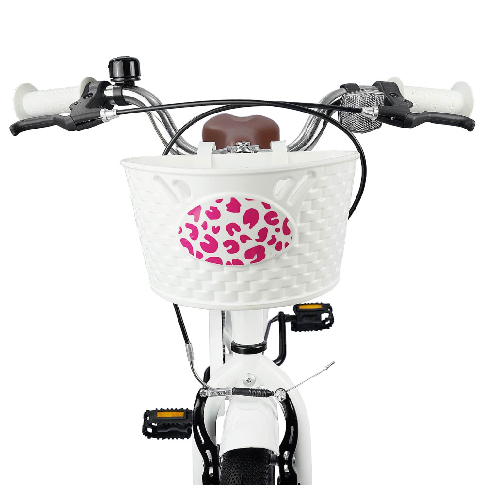 Produktbild för Barncykel Med Stödhjul 20 Tum för 6-11 år gamla Vit