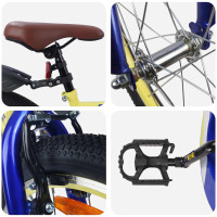 Produktbild för Barncykel 20 Tum för 6-11 år gamla Gul