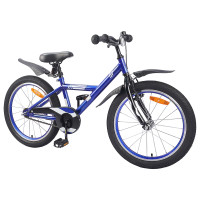 Produktbild för Barncykel 20 Tum för 6-11 år gamla Mörkblå