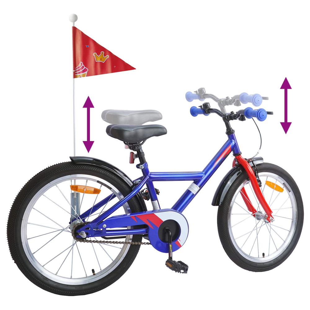 Produktbild för Barncykel 20 Tum för 6-11 år gamla Mörkblå