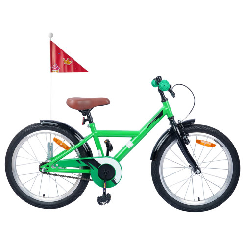 vidaXL Barncykel 20 Tum för 6-11 år gamla Grön