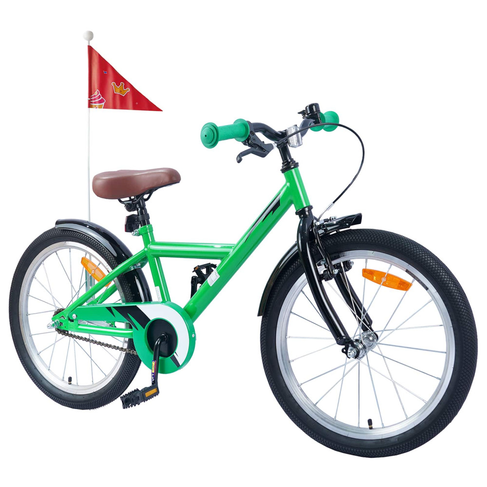 Produktbild för Barncykel 20 Tum för 6-11 år gamla Grön