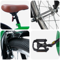 Produktbild för Barncykel 20 Tum för 6-11 år gamla Grön