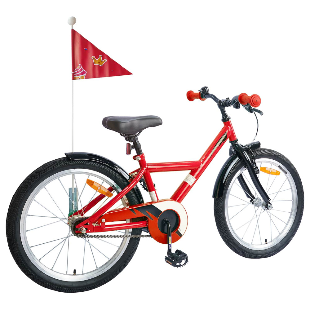 Produktbild för Barncykel 20 Tum för 6-11 år gamla Röd